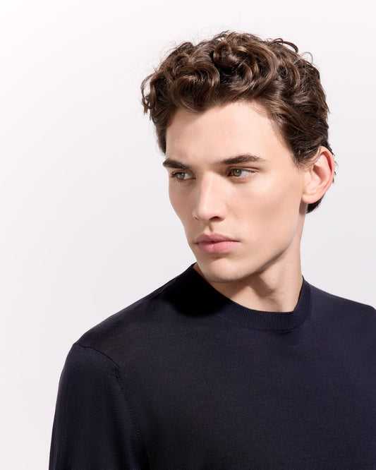 Girocollo Blu navy | Filippo De Laurentiis