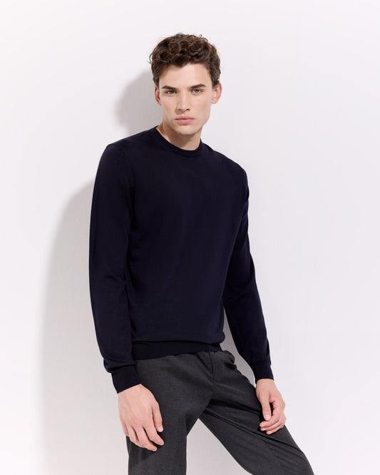 Girocollo Blu navy | Filippo De Laurentiis