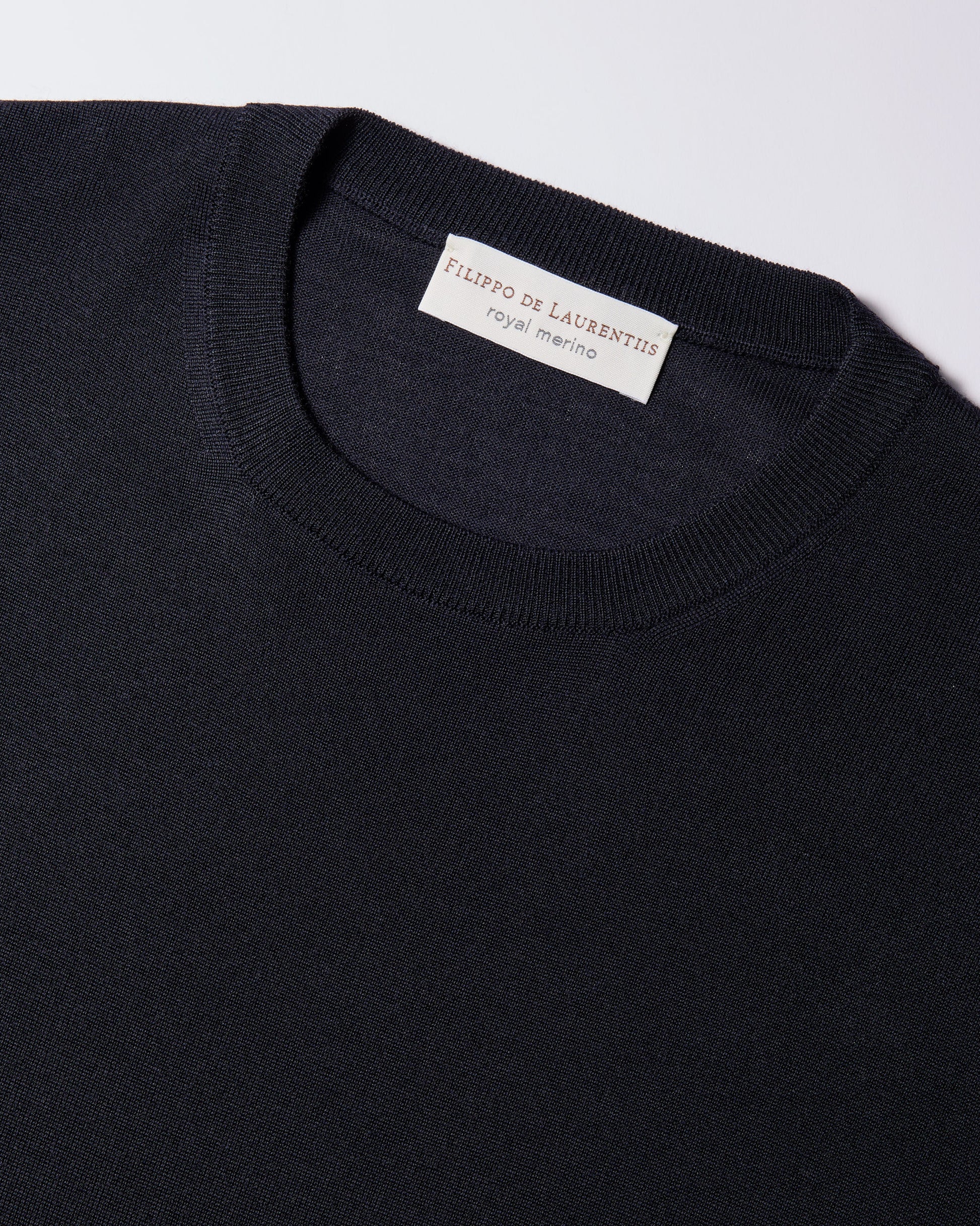 Girocollo Blu navy | Filippo De Laurentiis