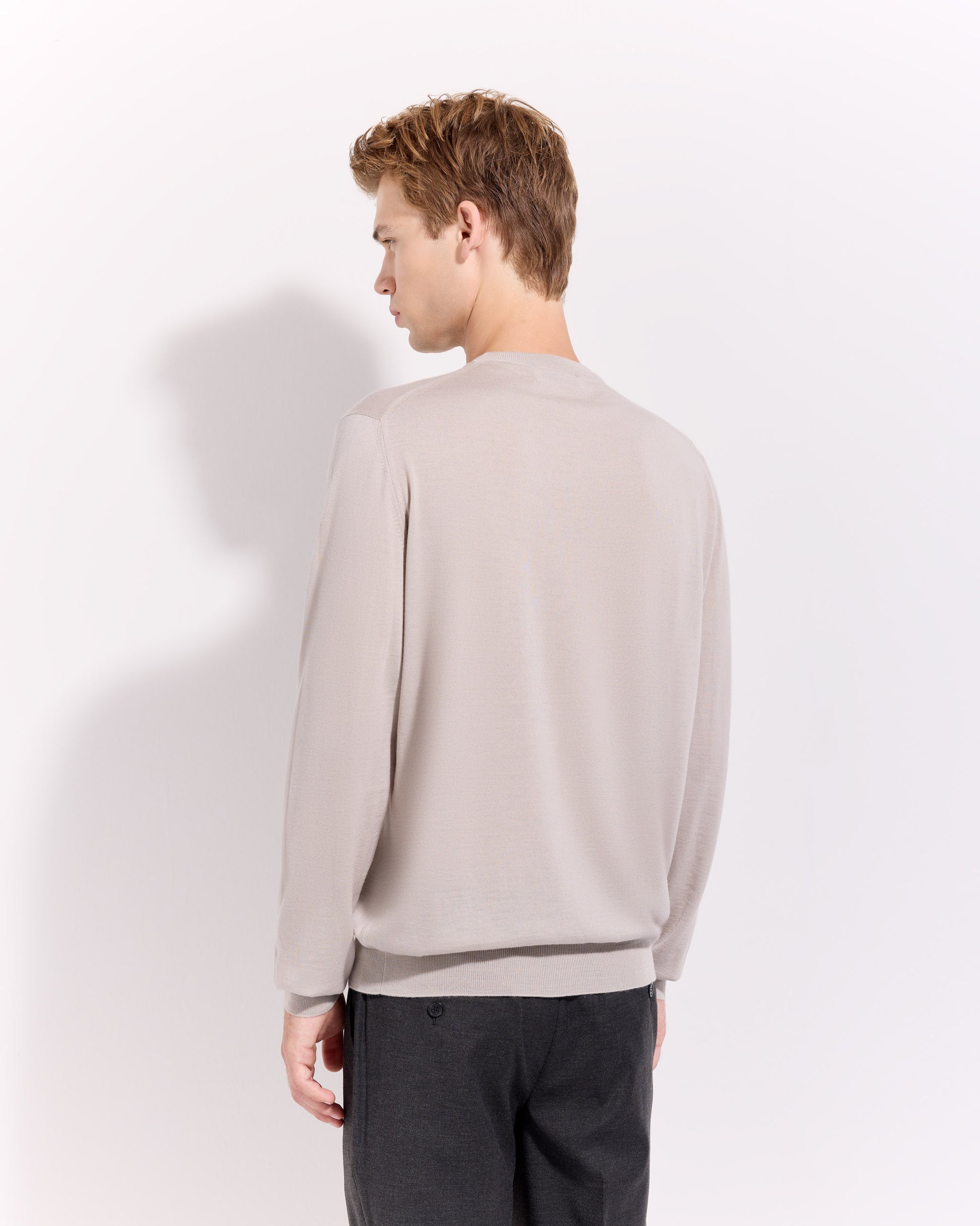 Crewneck sweater Beige | Filippo De Laurentiis