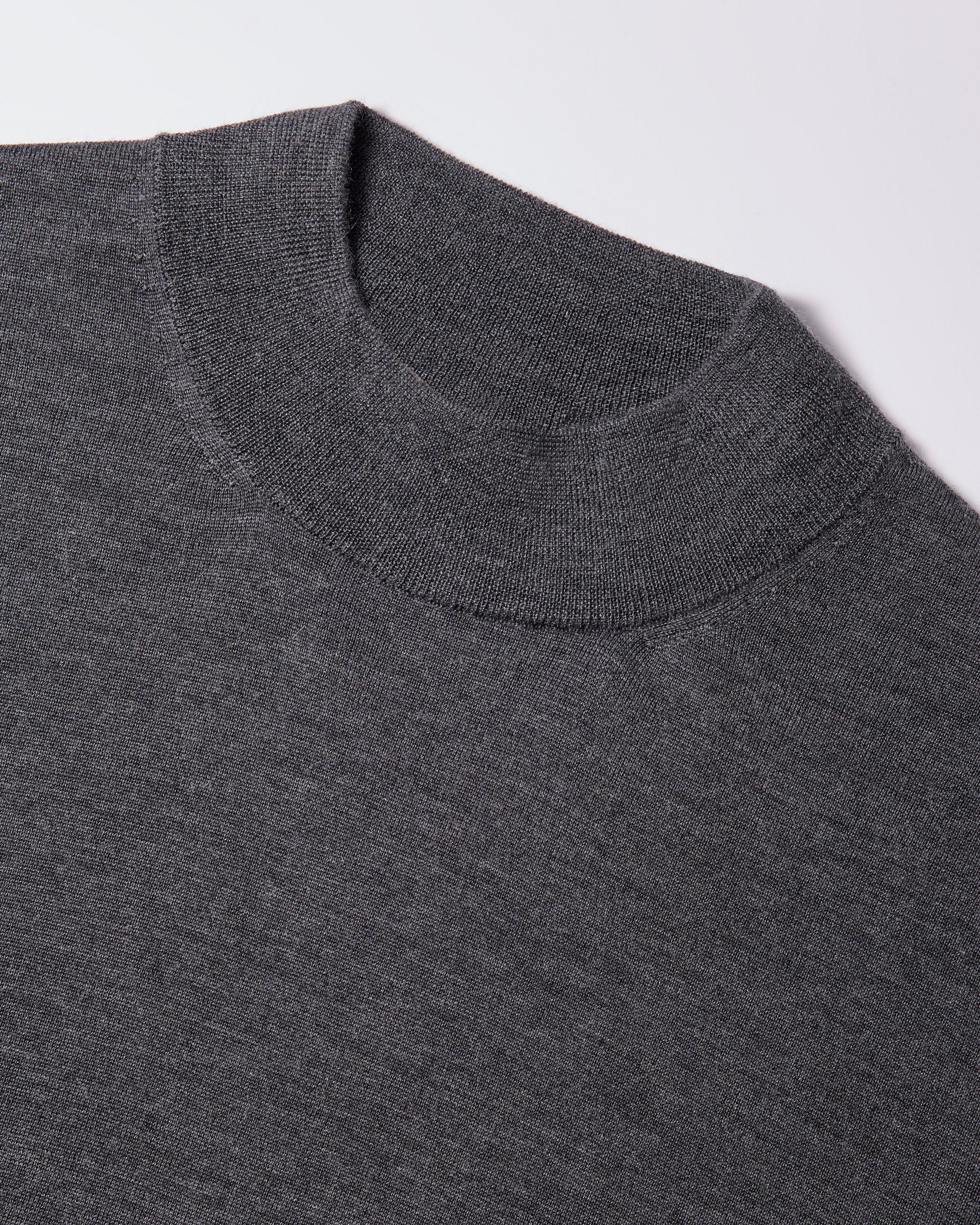 Mock neck sweater Graphite | Filippo De Laurentiis