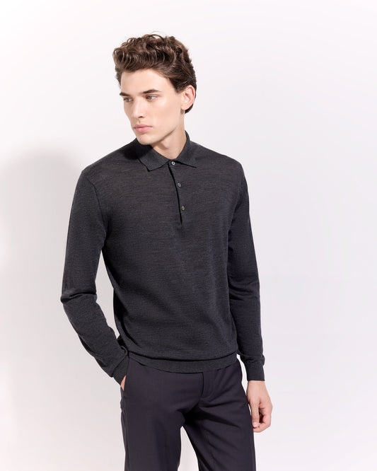 Maglia a polo Antracite | Filippo De Laurentiis