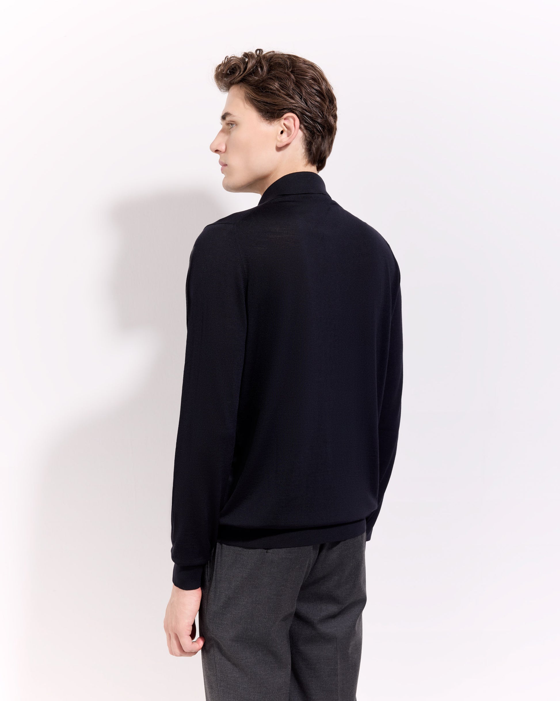 Maglia a polo Nero | Filippo De Laurentiis