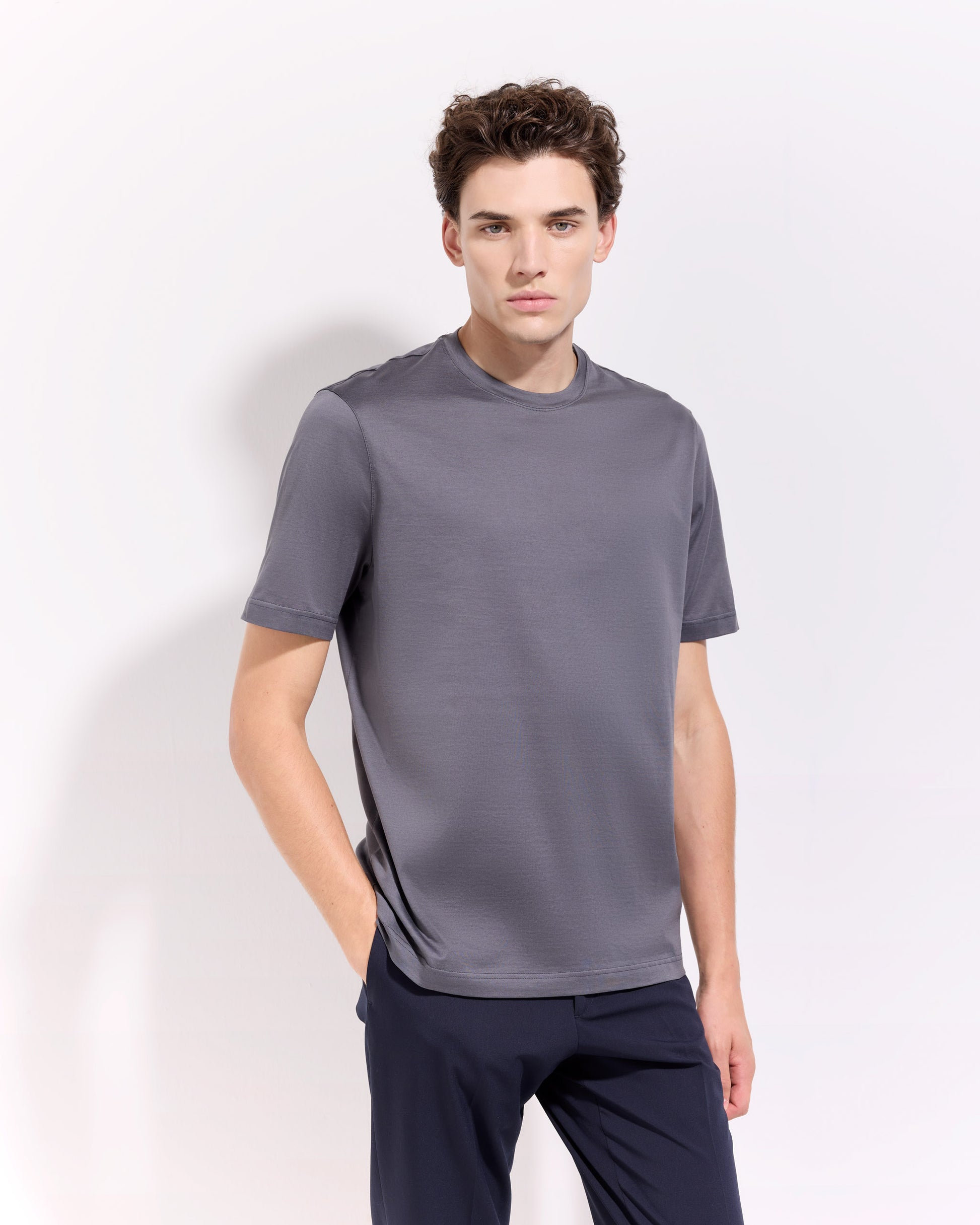 T-shirt Iron grey | Filippo De Laurentiis