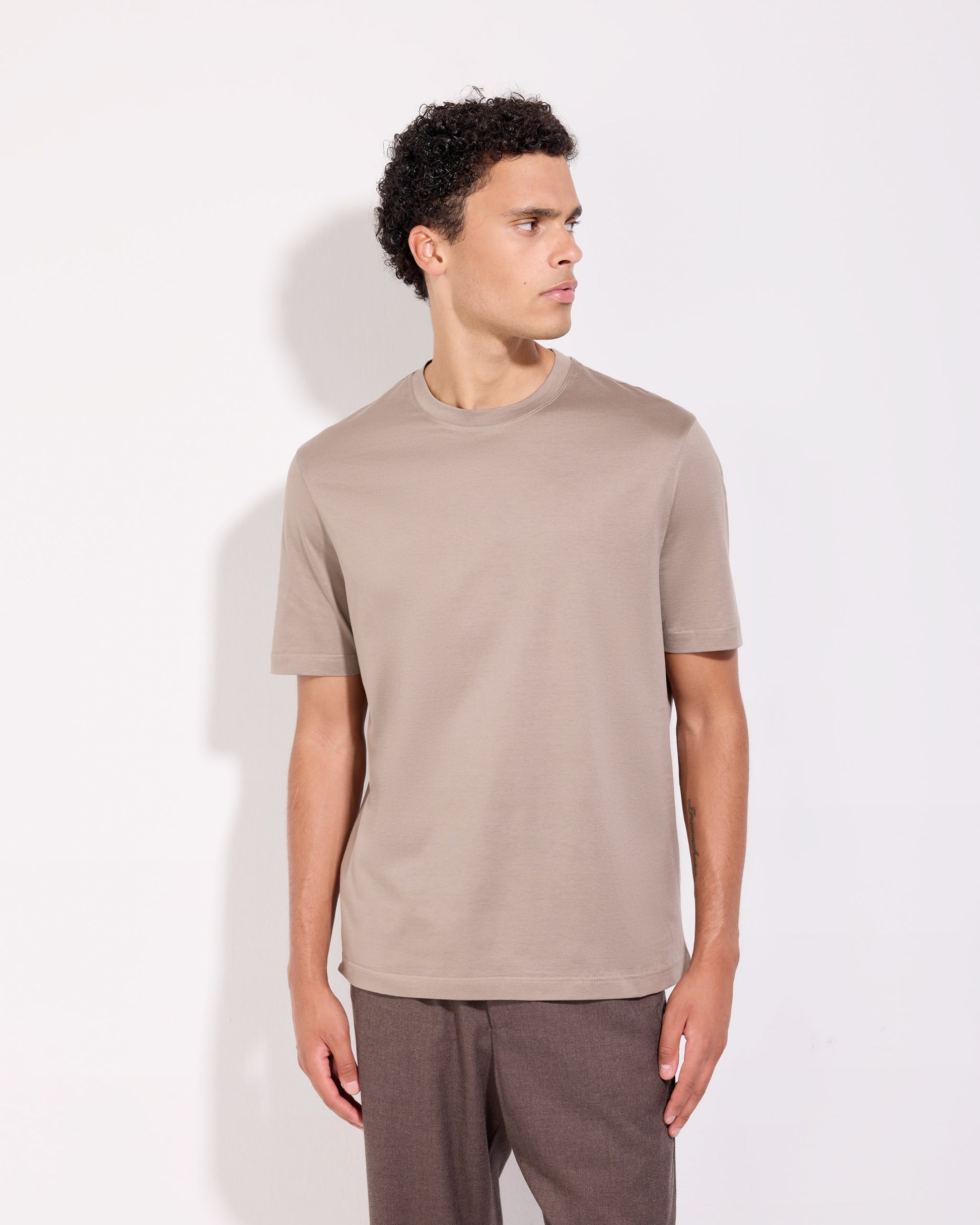 T-shirt Taupe | Filippo De Laurentiis