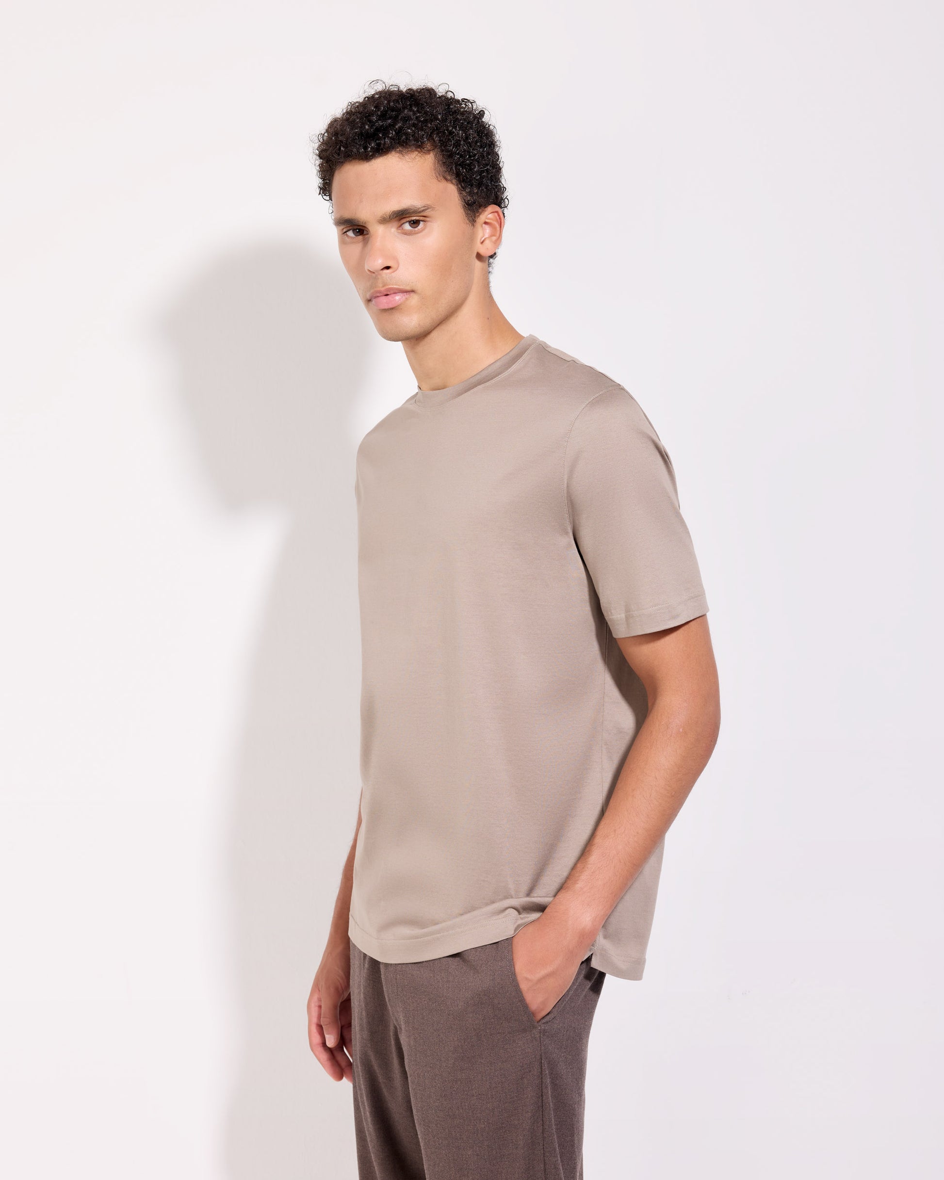 T-shirt Taupe | Filippo De Laurentiis